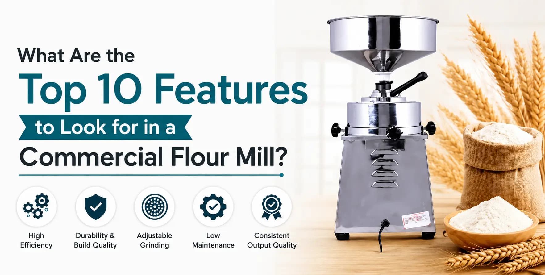 What Are the Top 10 Features to Look for in a Commercial Flour Mill?