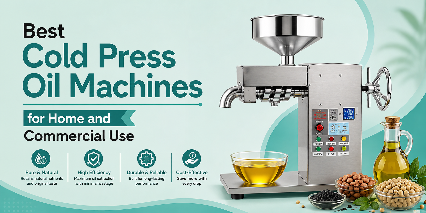 Best Cold Press Oil Machines for Home and Commercial Use